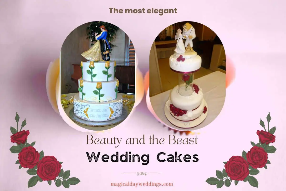 10 Beauty And The Beast Wedding Cakes For The Disney Wedding Of Your Dreams