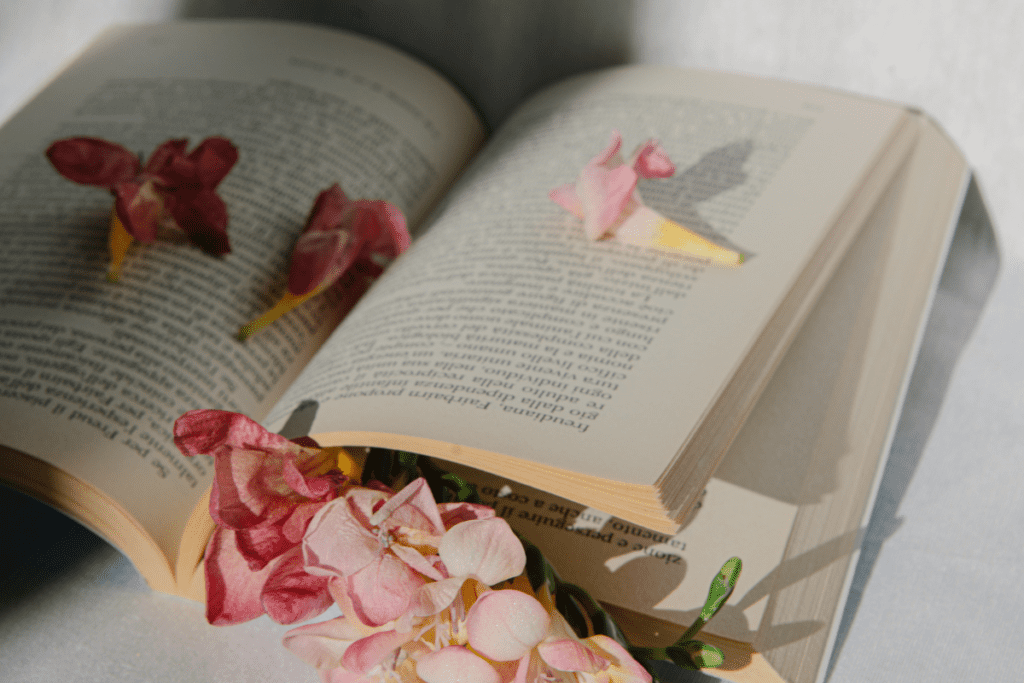 Fill The Room With Books And Flowers