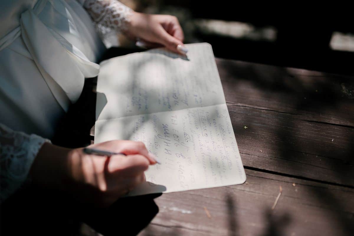 Writing A Letter To Your Husband For Your Wedding Day