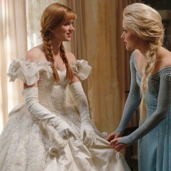 frozen wedding dress