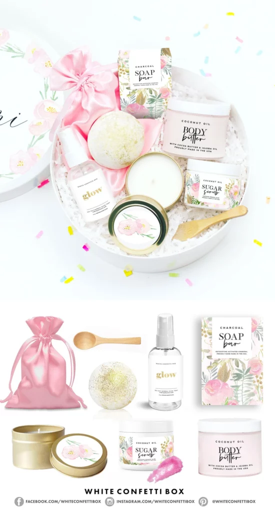 bridesmaid spa gift set