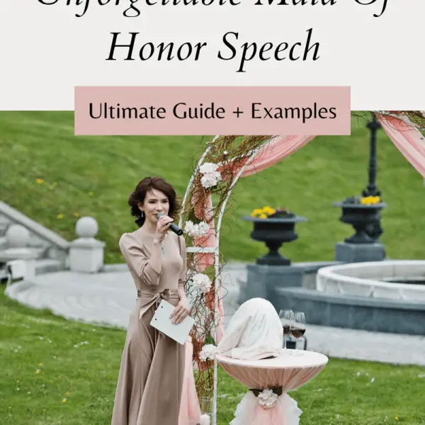 maid of honor speech
