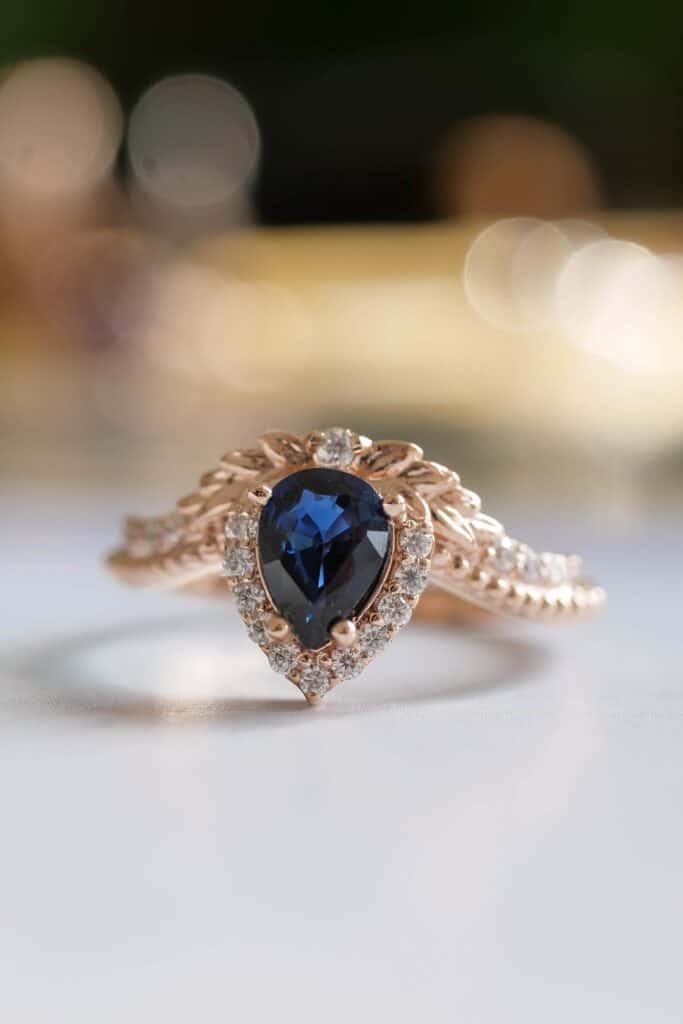 Blue Sapphire Fantasy Engagement Ring