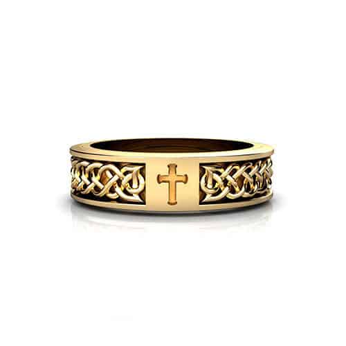 Celtic Cross Wedding Ring