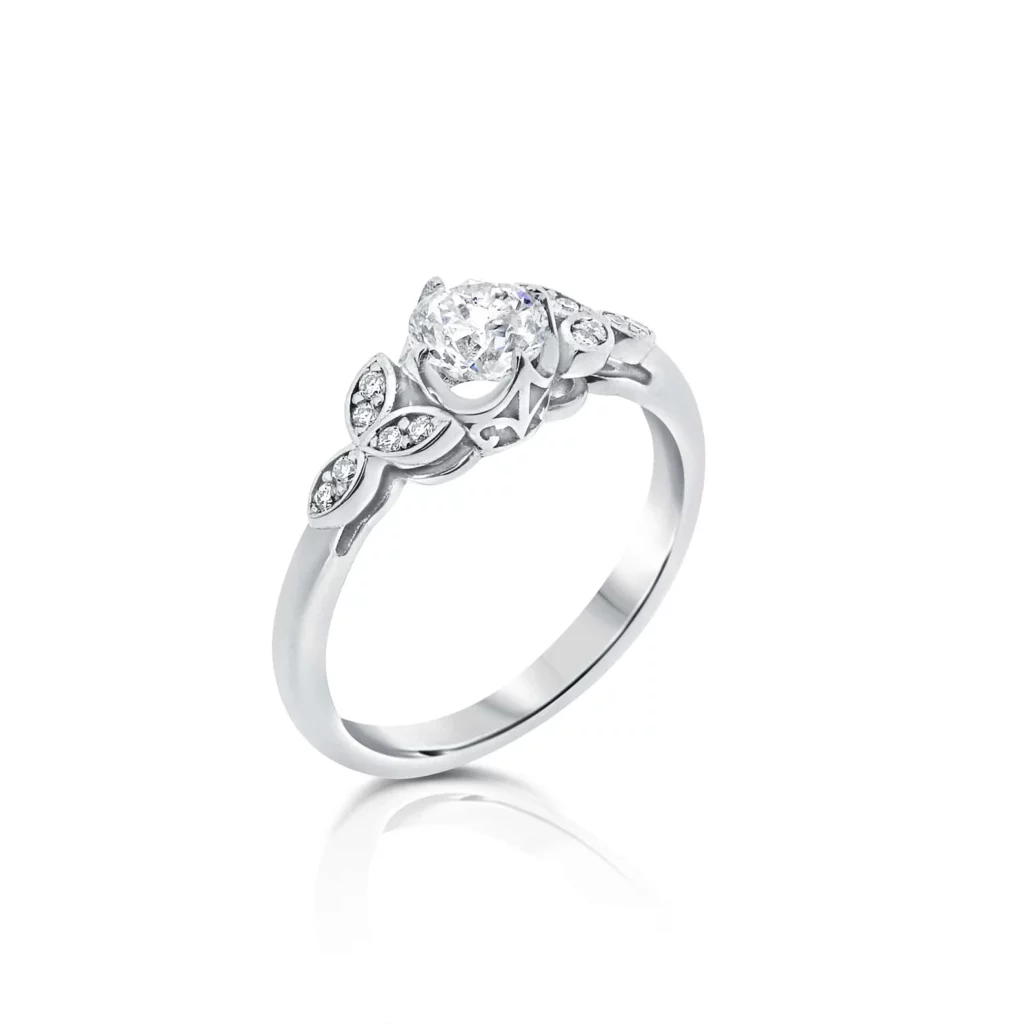 Celtic Knot Diamond Engagement Ring