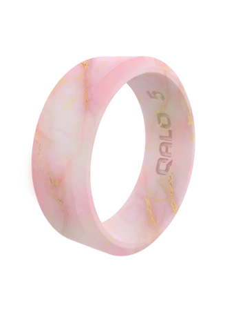 METALLIC MARBLE MODERN SILICONE RING