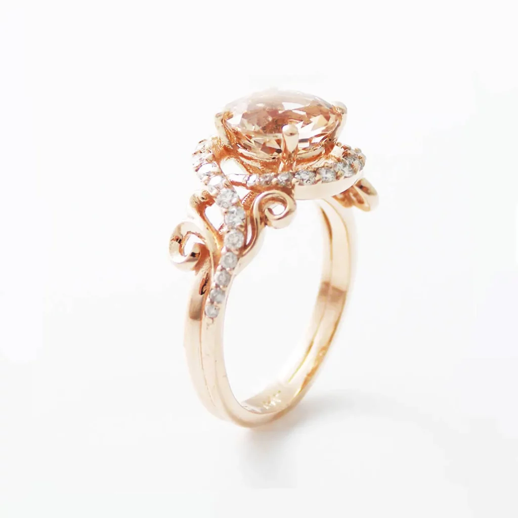 Rose Gold Nature Inspired Ring