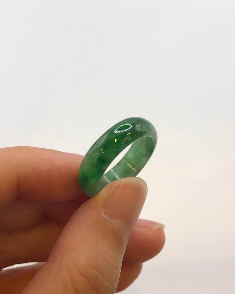 burmese green jade ring