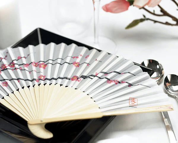 cherry blossom hand fan