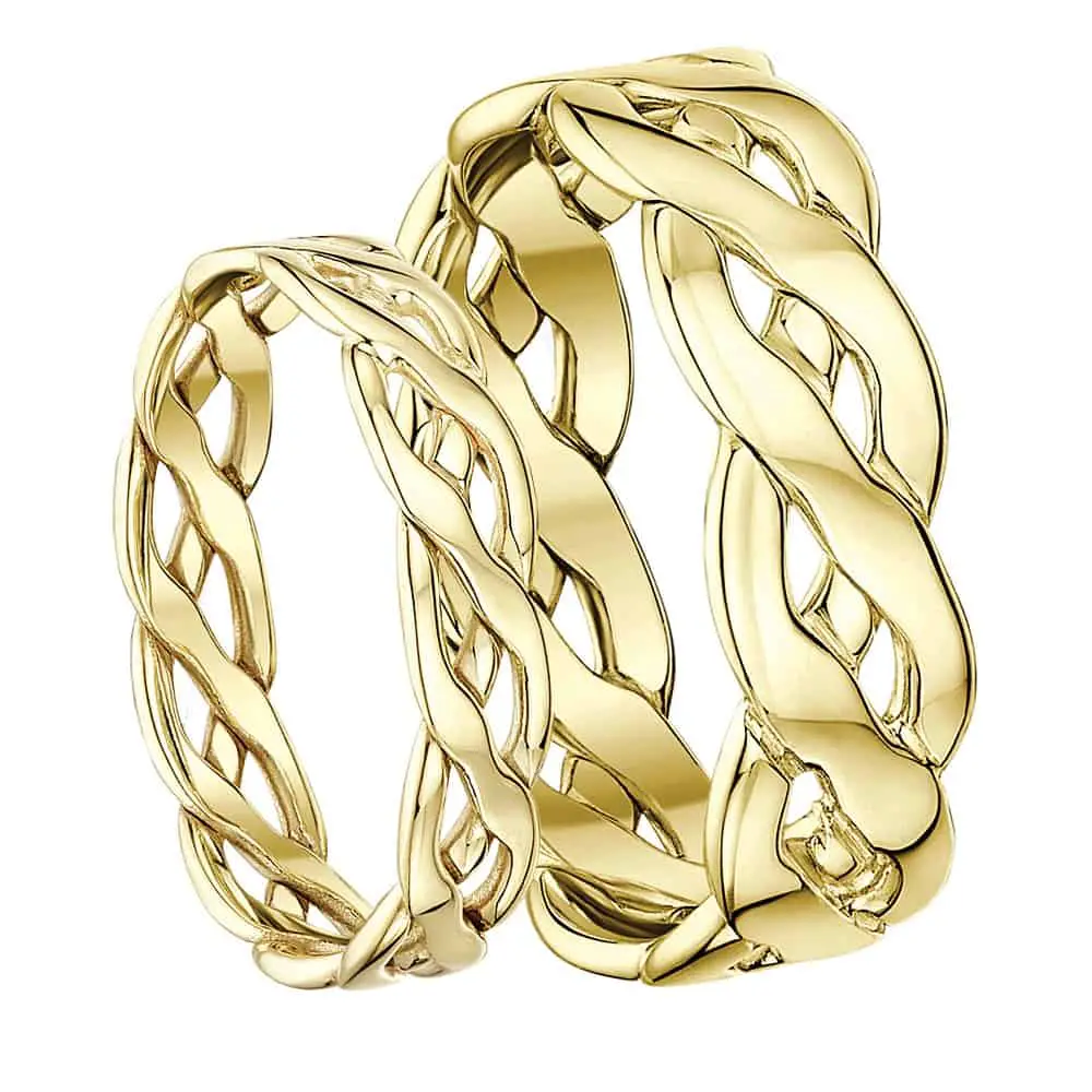 gold celtic rings