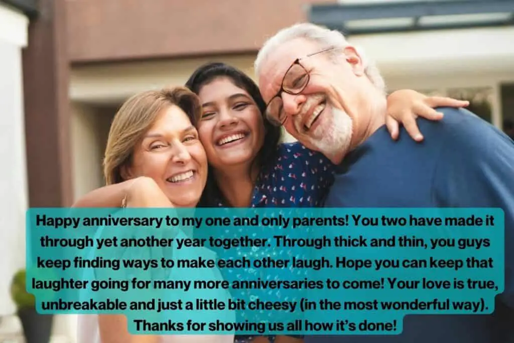 Anniversary Letter Messages For Parents