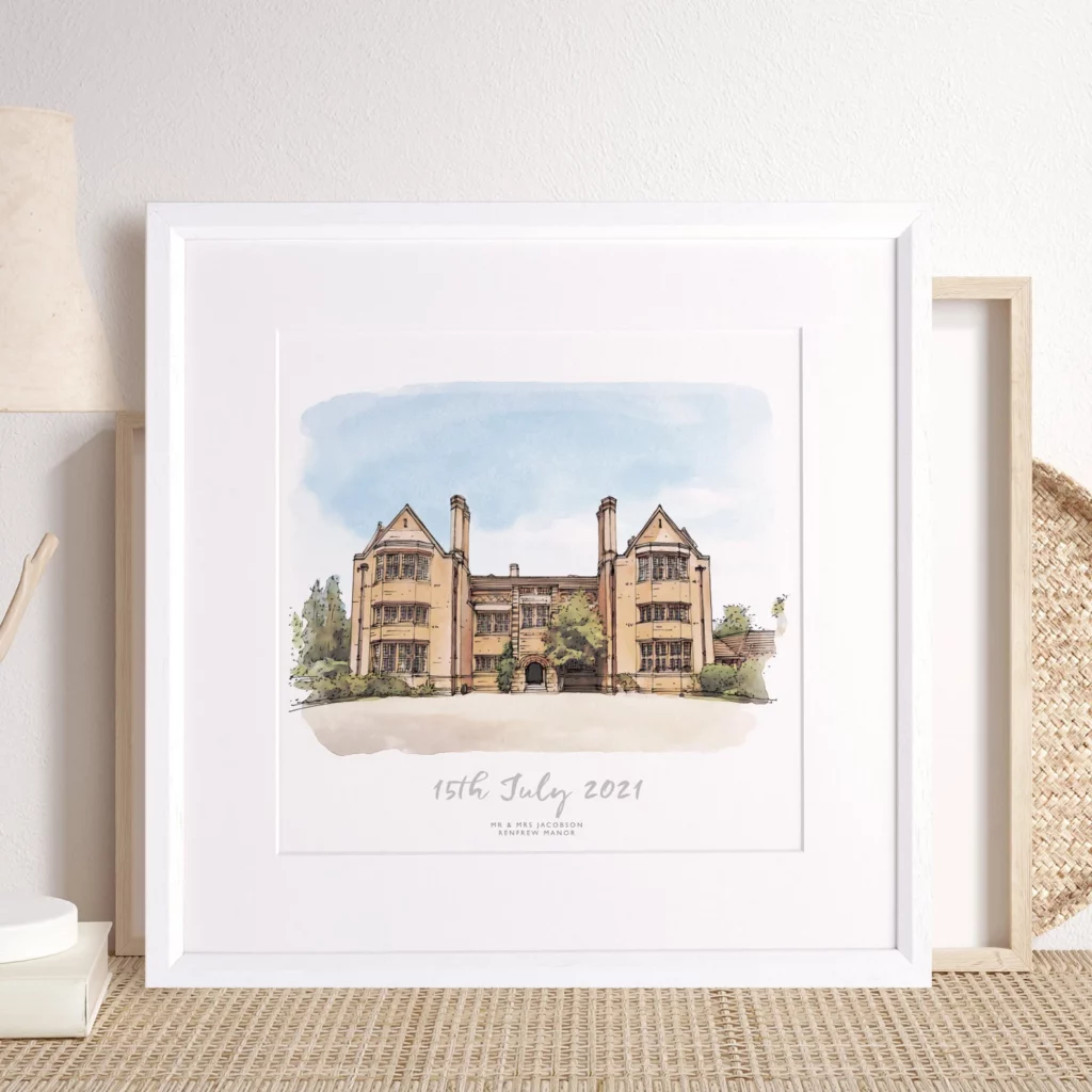 wedding venue illustration