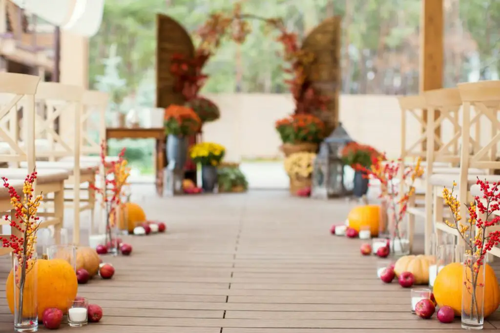 Budget Autumn Wedding