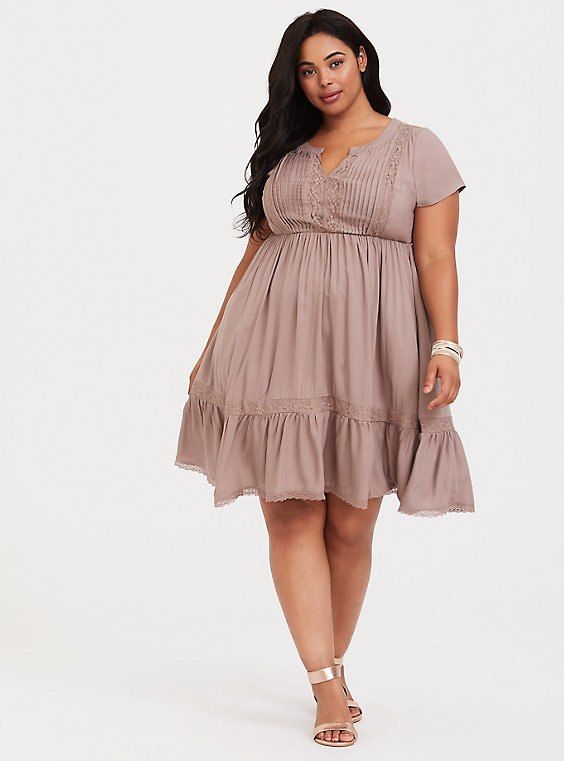 Mini Challis Skater Dress