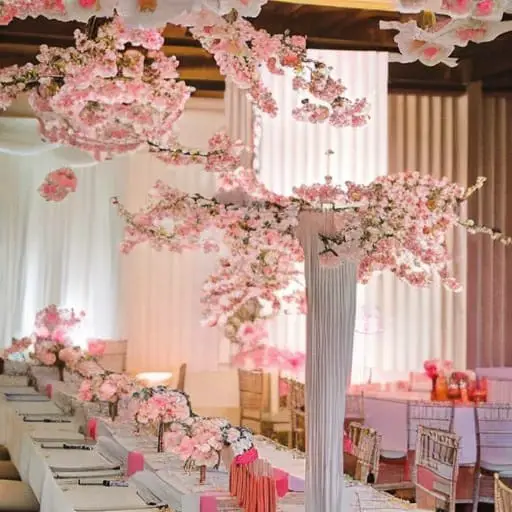 Oriental Cherry Blossoms Decorations