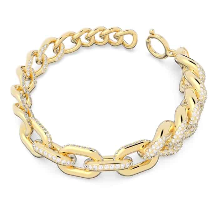 dextera bracelet pave white gold tone plated swarovski 5622221