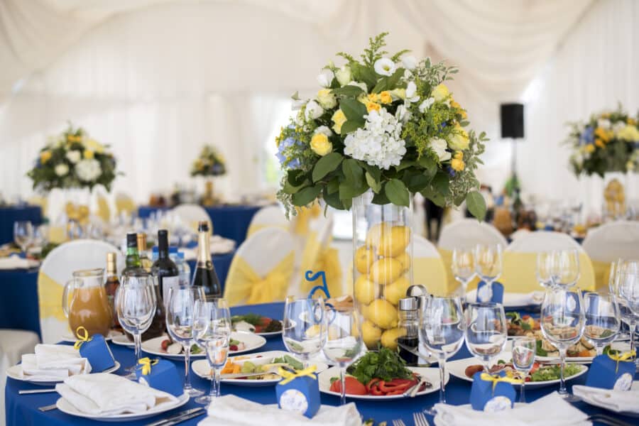 Blue and Yellow Wedding Ideas