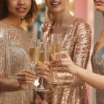 Champagne wedding guest dresses