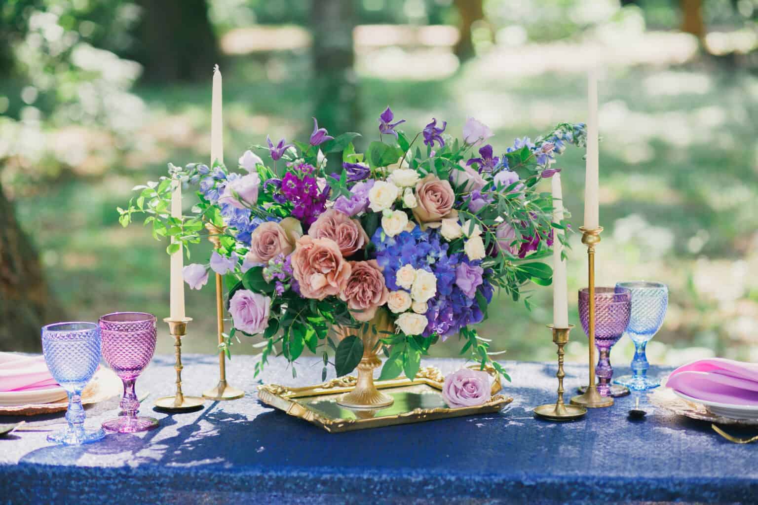 Lustrous Lavender and Navy Blue Wedding Ideas - Magical Day Weddings